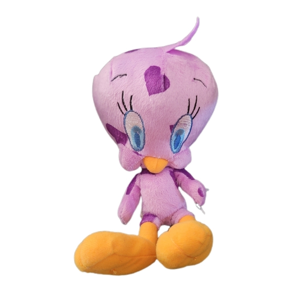 Tweety Bird Plush Stuffed Animal Warner Brothers Purple Heart